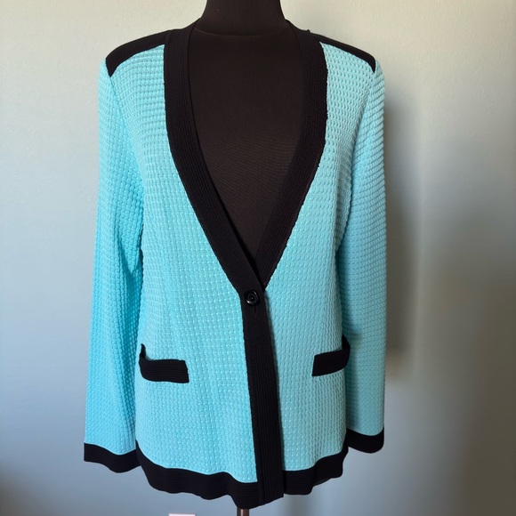 Misook Jackets & Blazers - Misook baby blue sweater